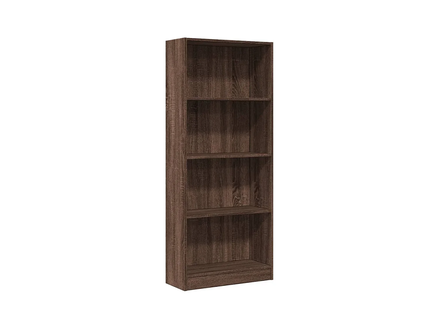 Bibliothèque chêne marron 60x24x143 cm bois d'ingénierie