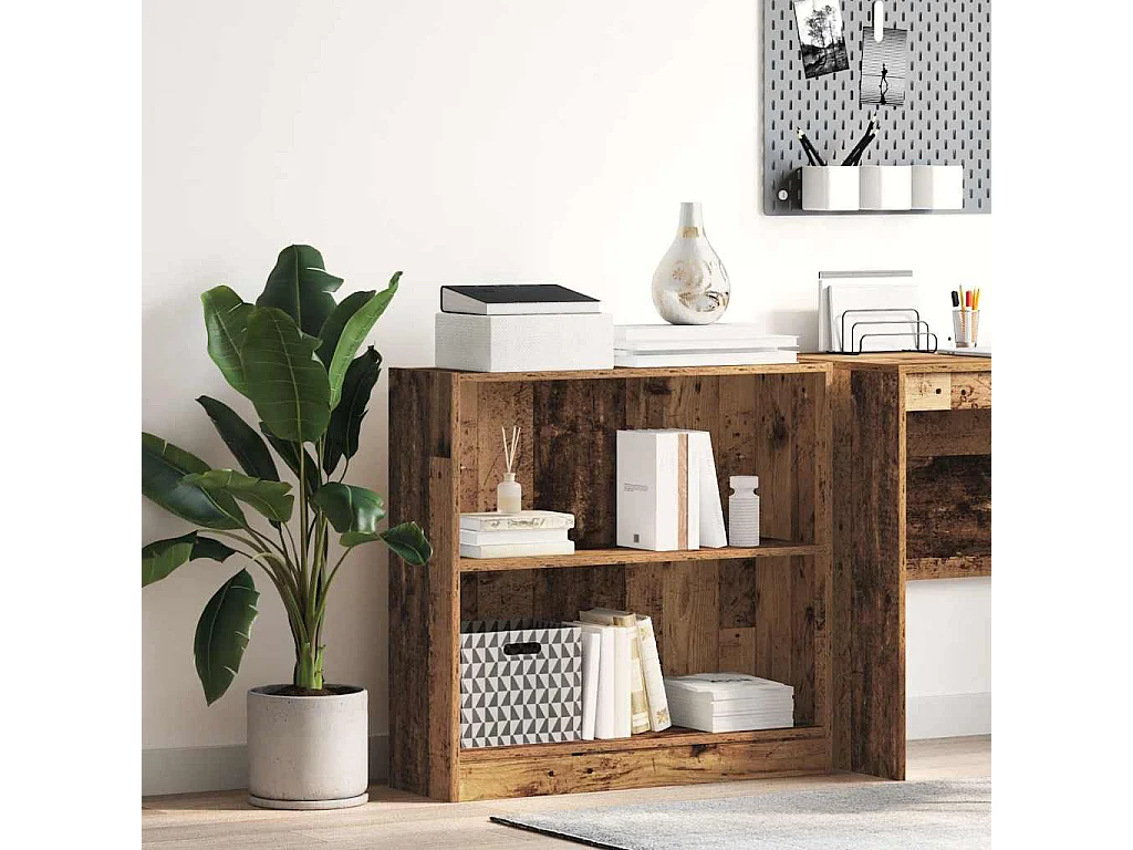 Bücherregal Altholz-Optik 80x24x76cm Holzwerkstoff