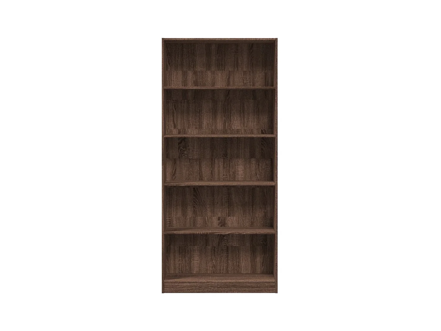 Bibliothèque chêne marron 80x24x176 cm bois d'ingénierie
