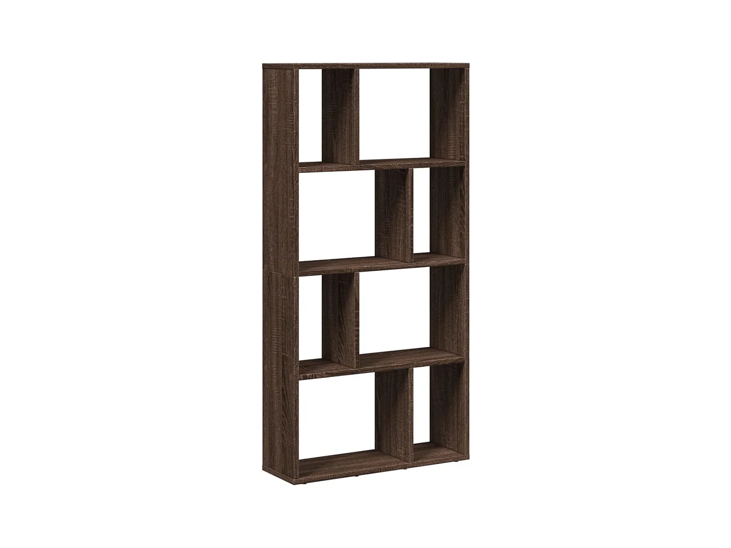 Bücherregal Braun Eichen-Optik 60x20x120 cm Holzwerkstoff