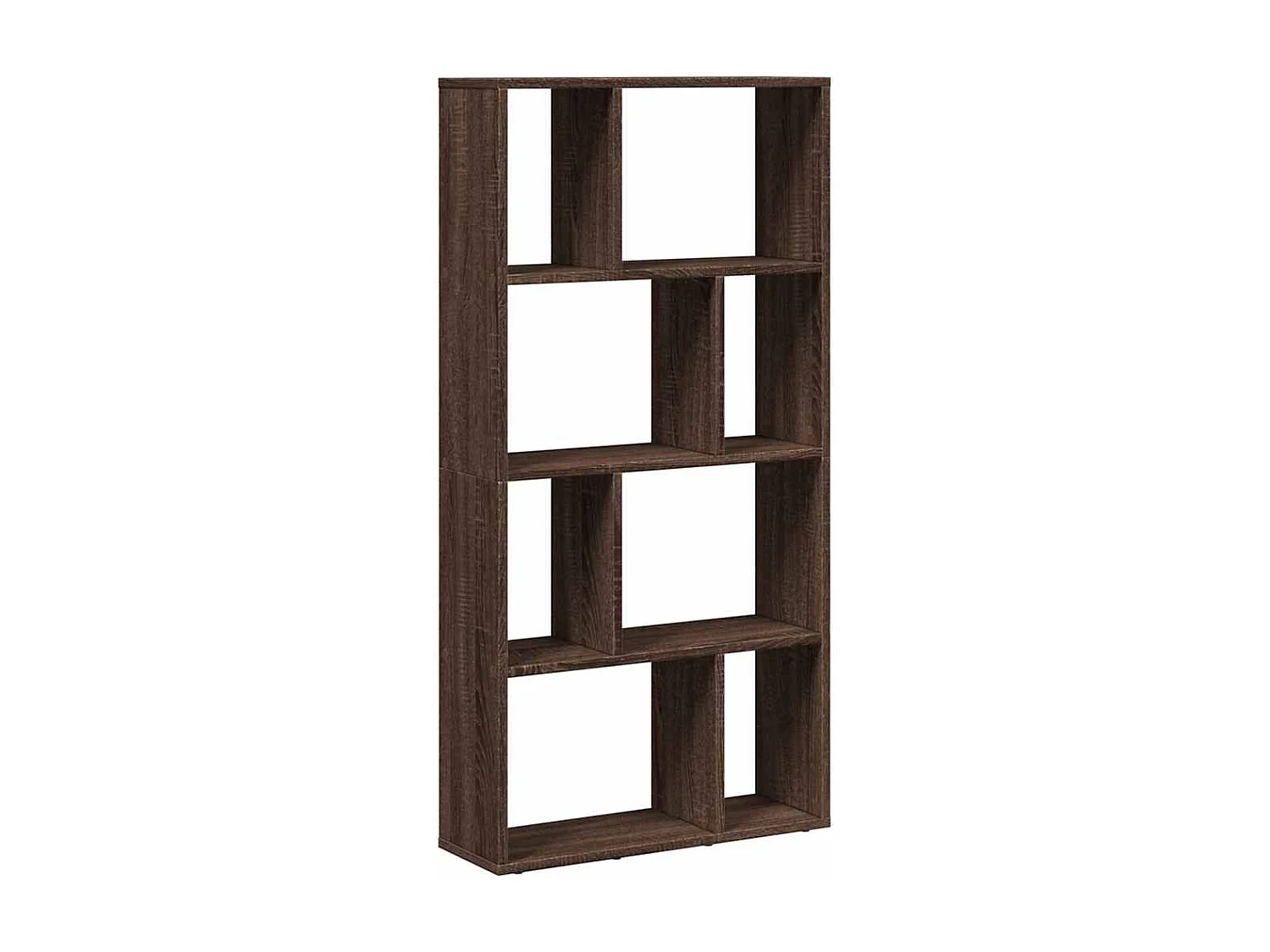 Bücherregal Braun Eichen-Optik 60x20x120,5 cm Holzwerkstoff