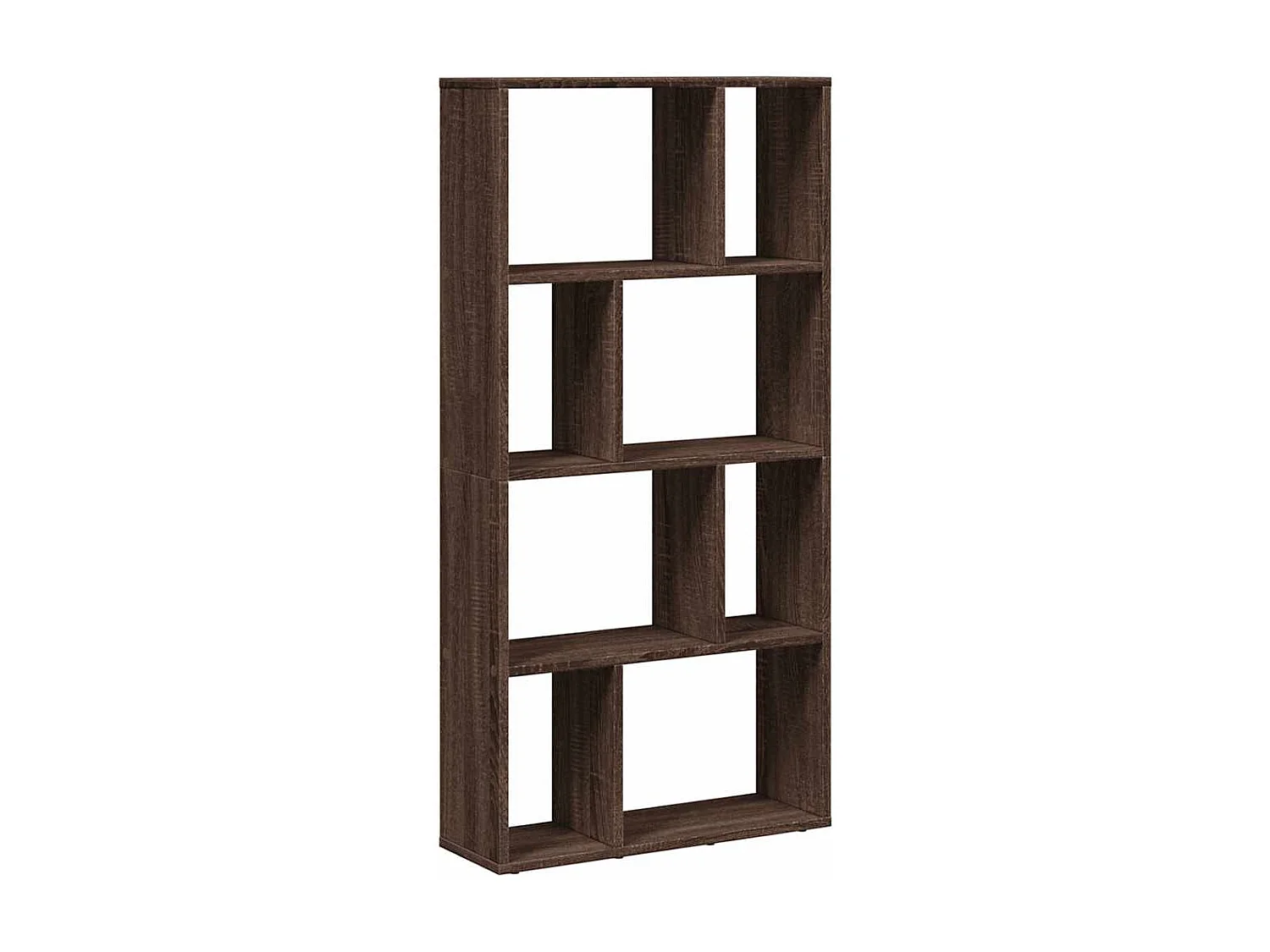 Bücherregal Braun Eichen-Optik 60x20x120,5 cm Holzwerkstoff