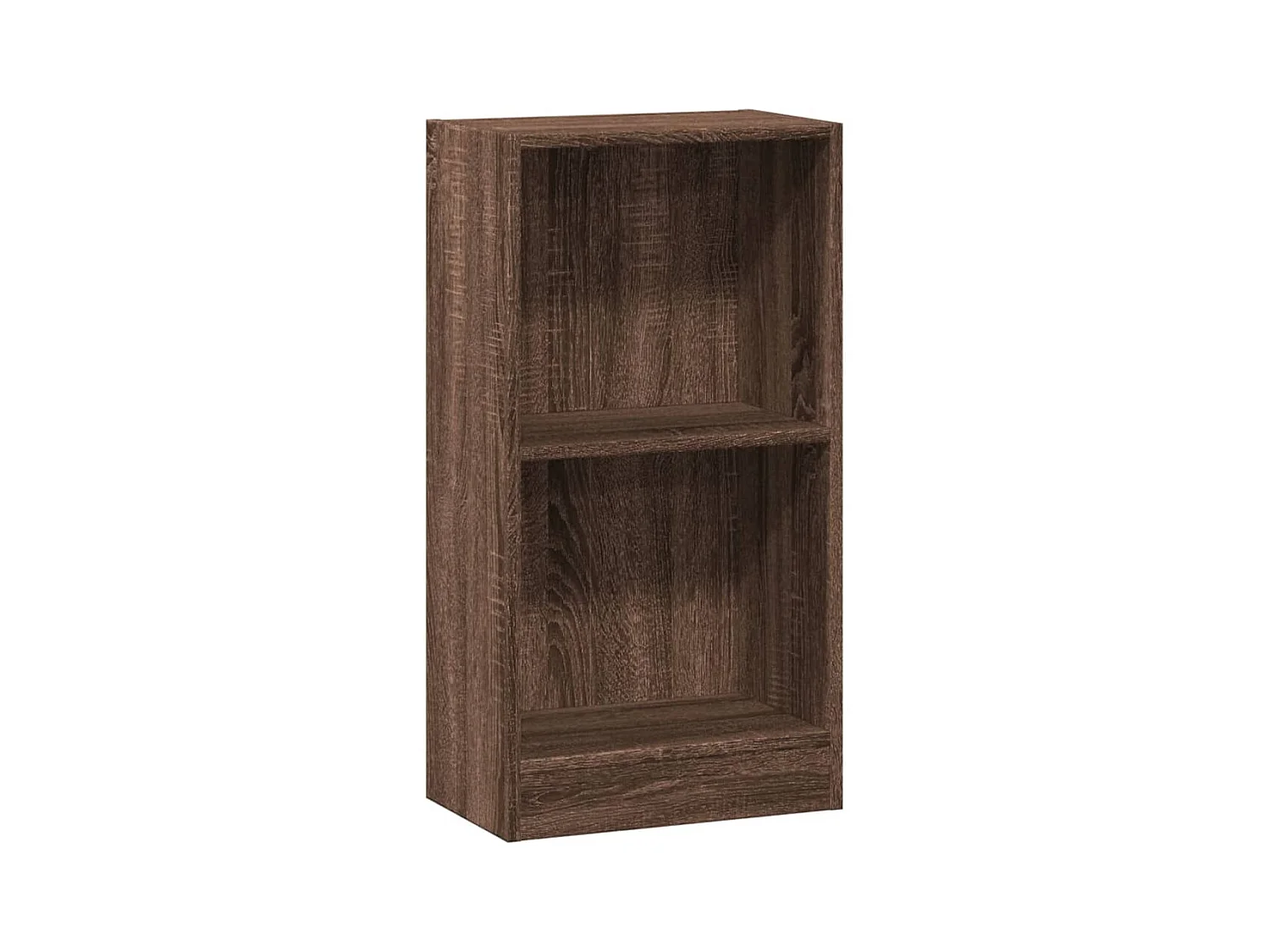 Bibliothèque chêne marron 40x24x76 cm bois d'ingénierie