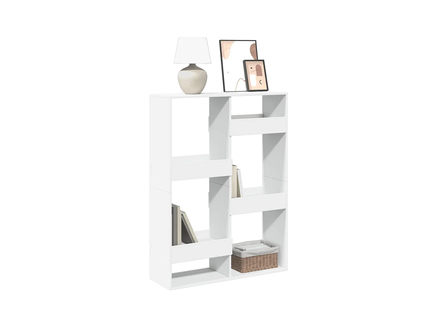 Bibliothèque blanc 100x33x135 cm bois d'ingénierie