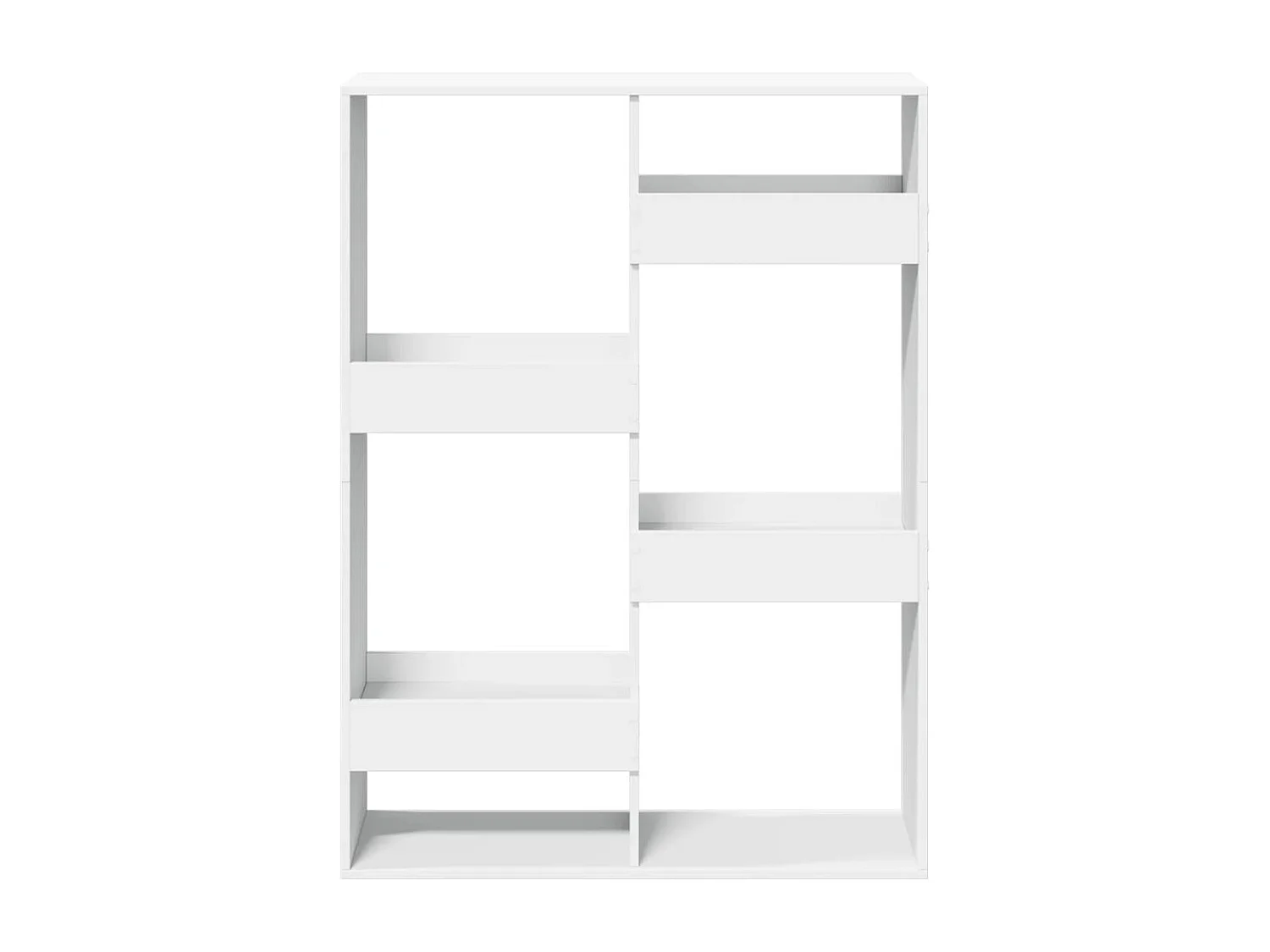 Bücherregal Weiß 100x33x135 cm Holzwerkstoff