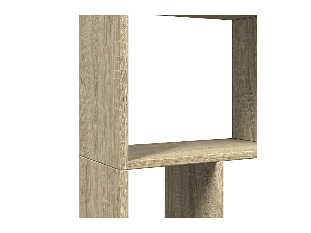 Bibliothèque chêne sonoma 60x20x120 cm bois d'ingénierie