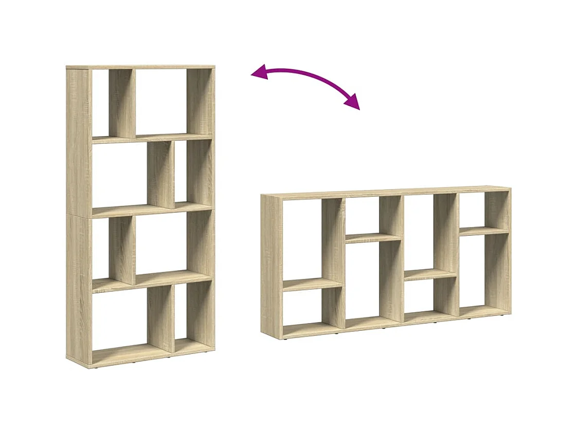 Bibliothèque chêne sonoma 60x20x120 cm bois d'ingénierie