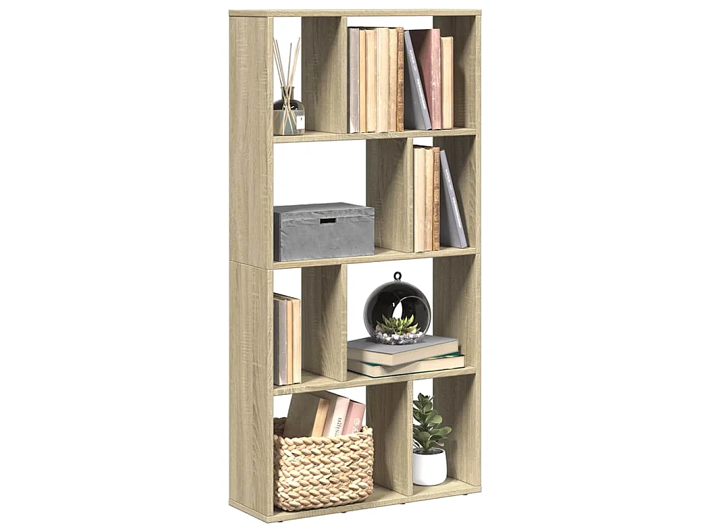 Bibliothèque chêne sonoma 60x20x120,5 cm bois d'ingénierie
