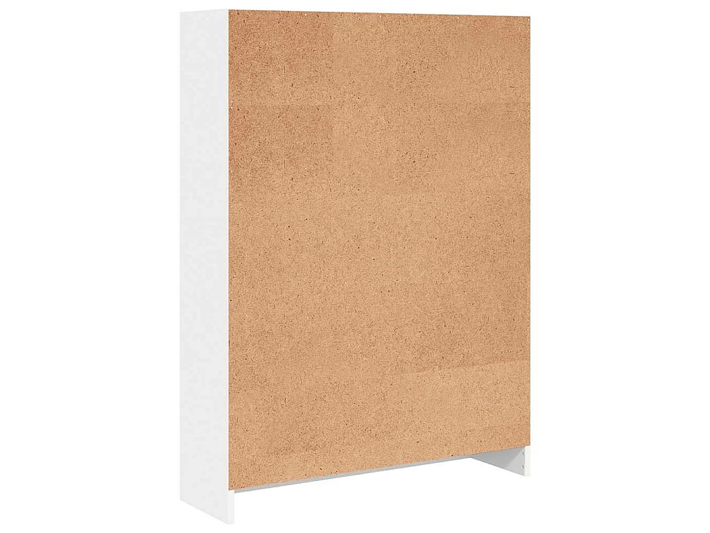 Libreria Bianca 80x24x109 cm in Legno Multistrato