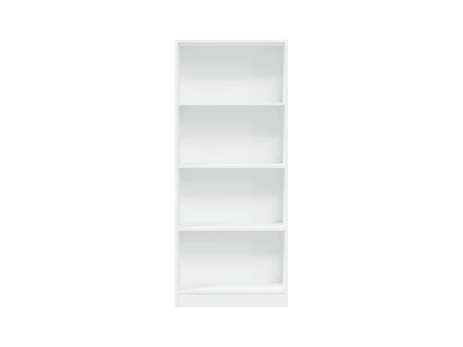 Bücherregal Weiß 60x24x143 cm Holzwerkstoff