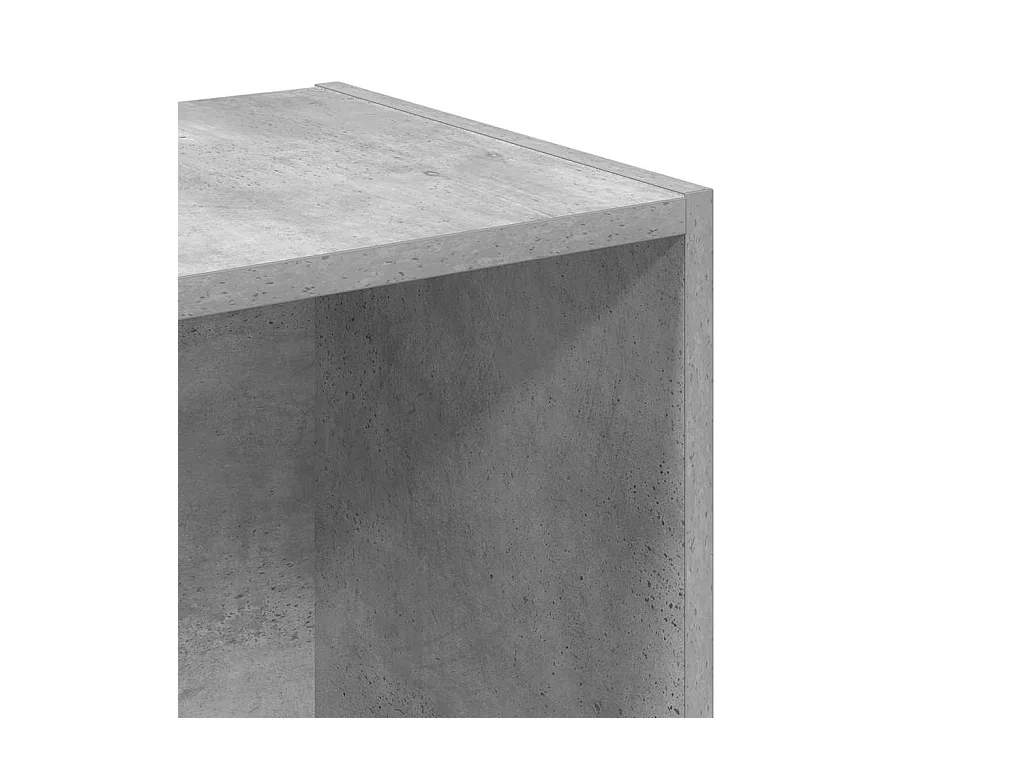 Bücherregal Betongrau 40x30x152 cm Holzwerkstoff