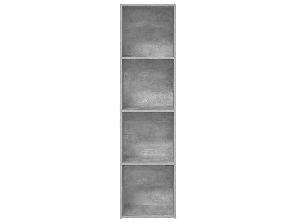 Libreria Grigio Cemento 40x30x152 cm in Legno Multistrato