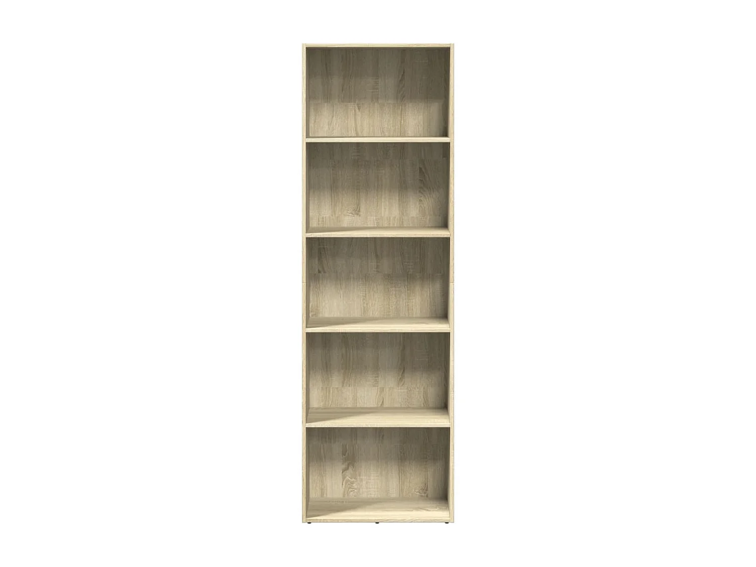 Boekenkast 60x30x189 cm bewerkt hout sonoma eikenkleurig