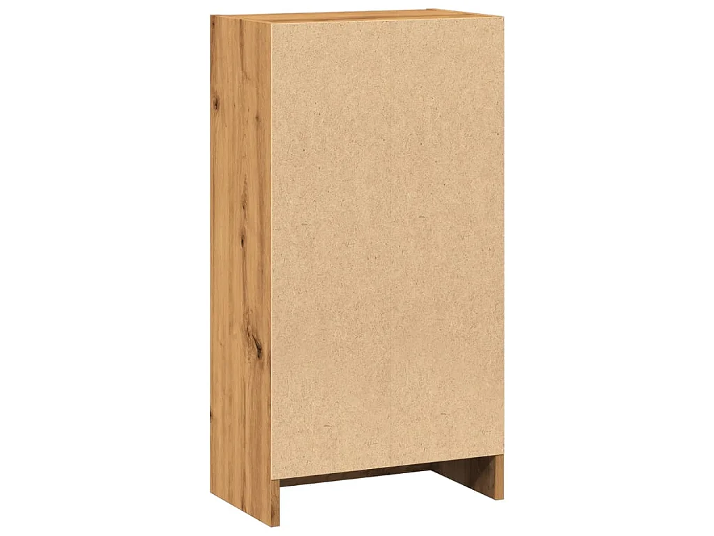 Bibliothèque chêne artisanal 40x24x76 cm bois d'ingénierie