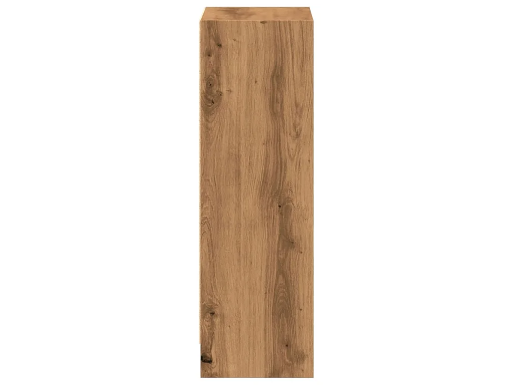 Bibliothèque chêne artisanal 40x24x76 cm bois d'ingénierie