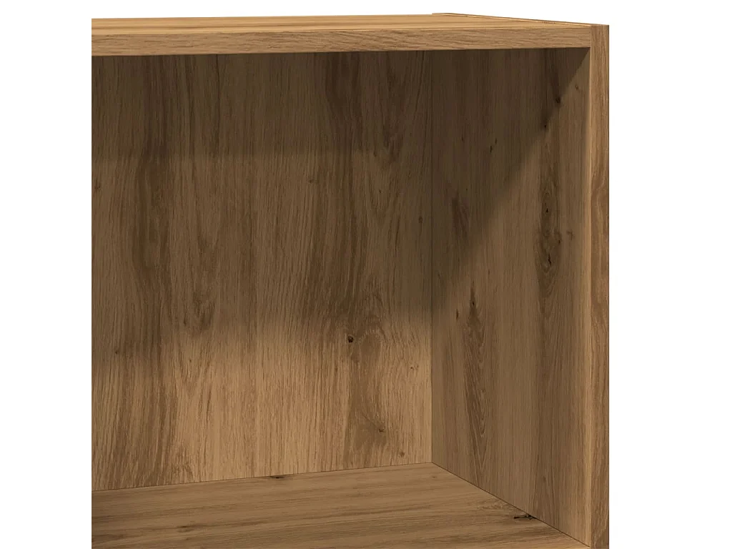 Bibliothèque chêne artisanal 40x24x76 cm bois d'ingénierie