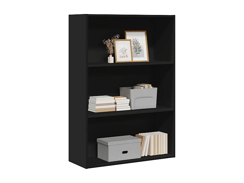 Estante 80x30x114 cm derivados de madeira preto