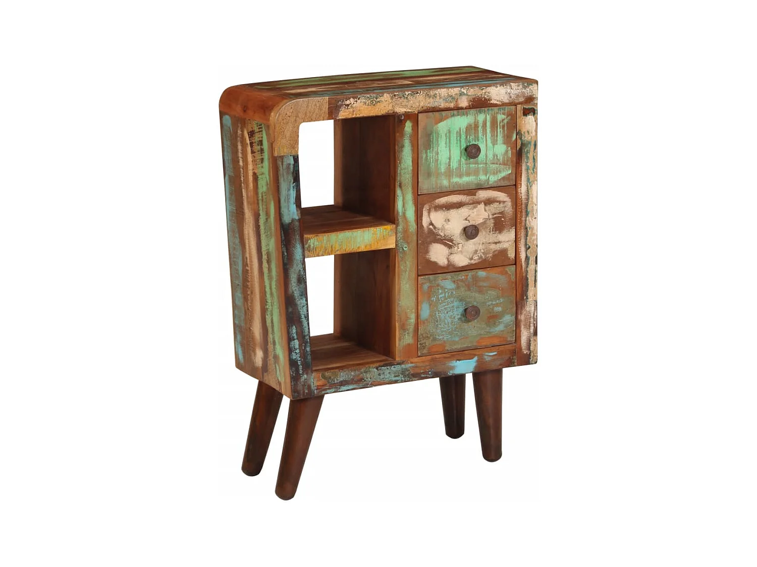 Dressoir 55x30x80 cm massief gerecycled hout