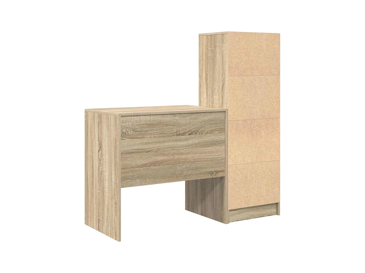 Schreibtisch mit Stauraum 2 pcs Sonoma-Eiche 80 x 50 x 76 cm