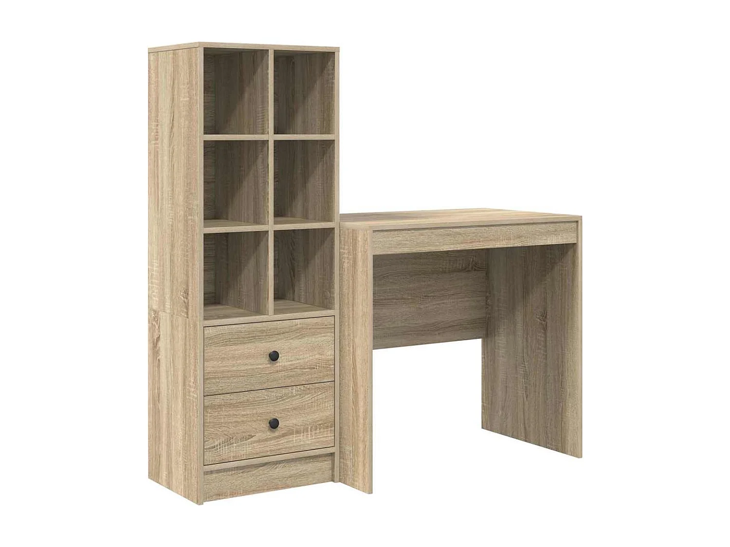 Scrivania con cassetto 2 pcs Rovere Sonoma