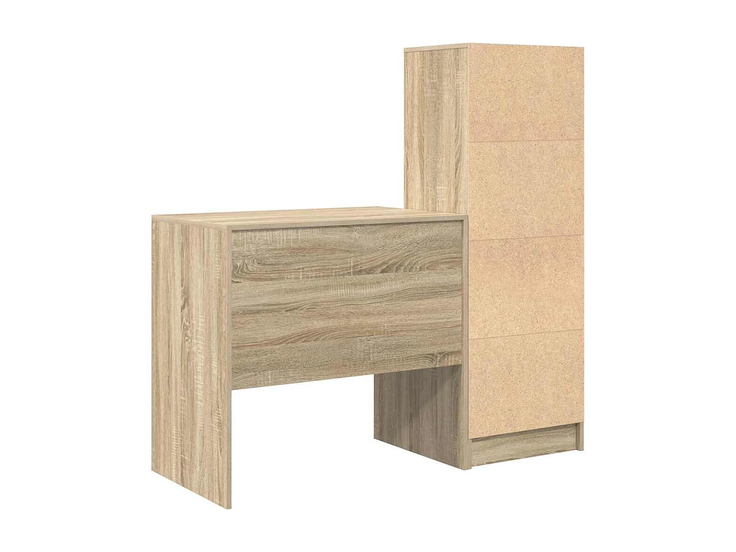 Scrivania con cassetto 2 pcs Rovere Sonoma