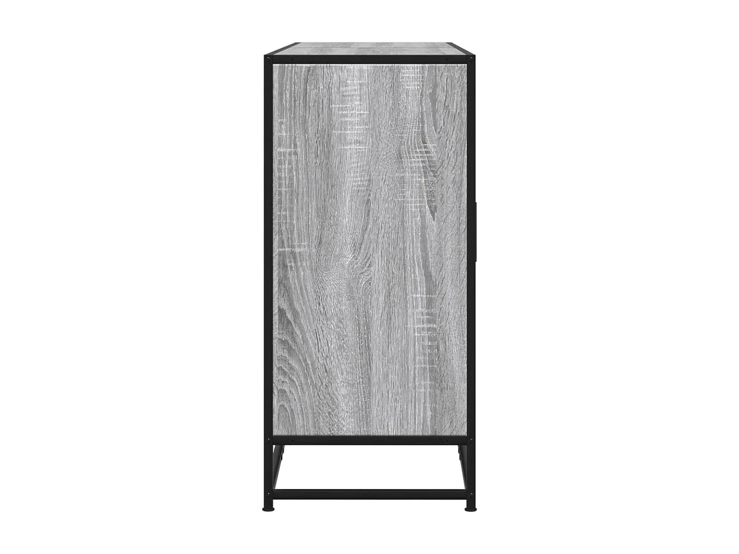 Sideboard Grau Sonoma 134x35x76 cm Holzwerkstoff