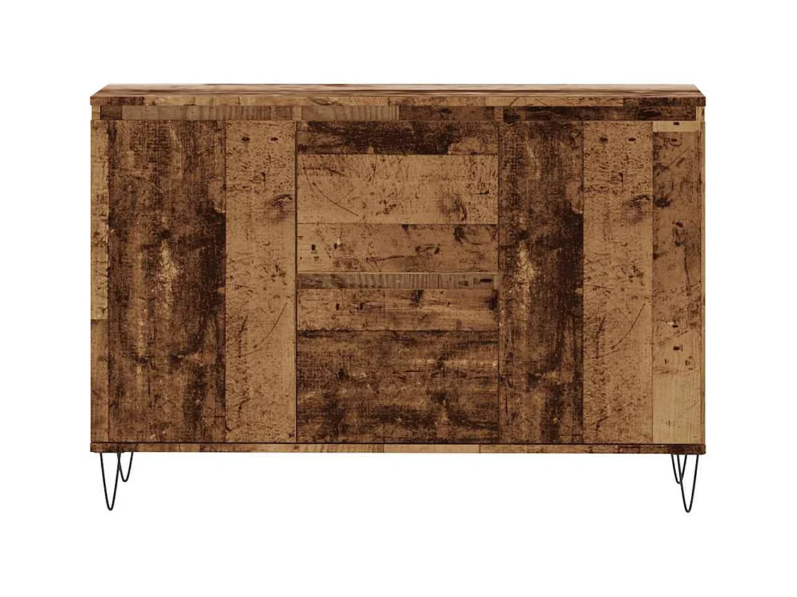 Buffet vieux bois 101,5x35x70 cm bois d’ingénierie