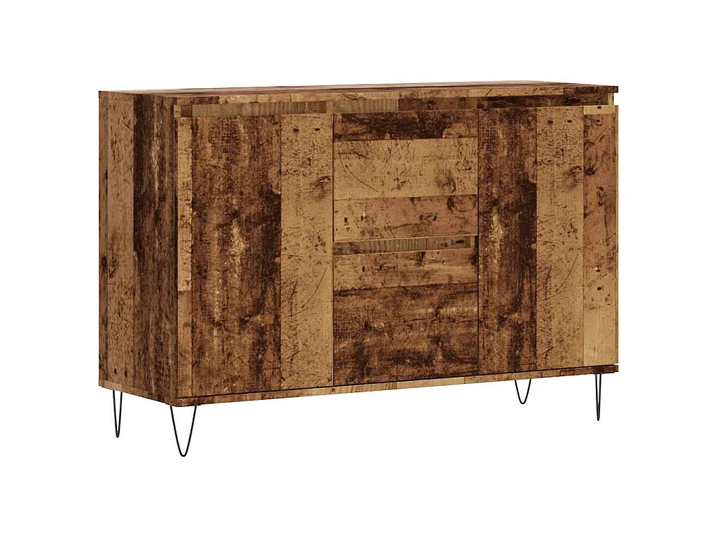 Buffet vieux bois 101,5x35x70 cm bois d’ingénierie