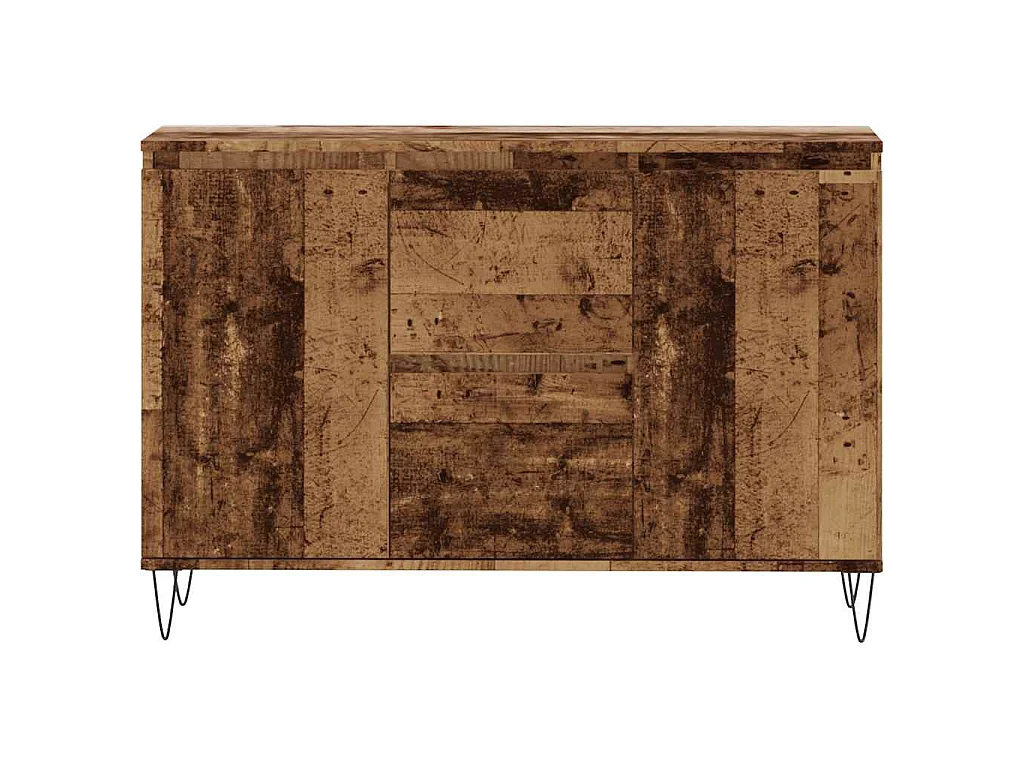 Buffet vieux bois 101,5x35x70 cm bois d’ingénierie