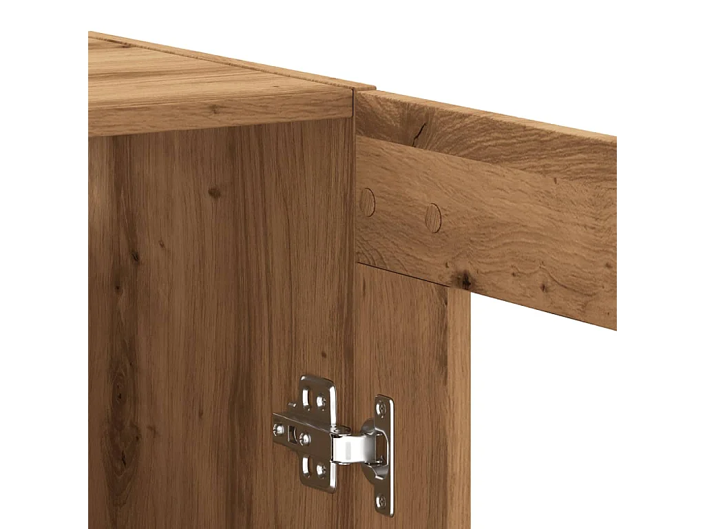 Armoire murale chêne artisanal 69,5x34x90 cm