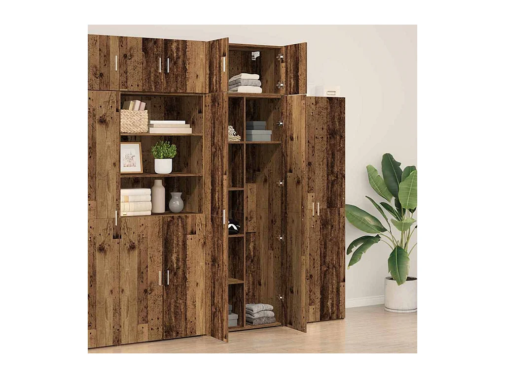 Armoire de rangement Bois ancien 70 x 42,5 x 225 cm