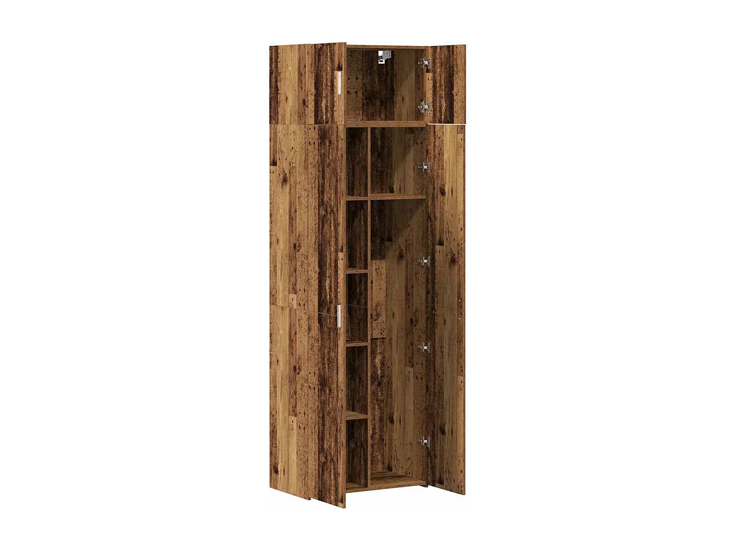 Armoire de rangement 3 pcs Bois ancien