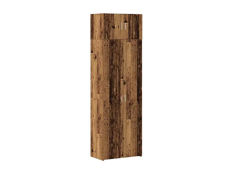 Armário de arrumação 3 pcs Madeira antiga