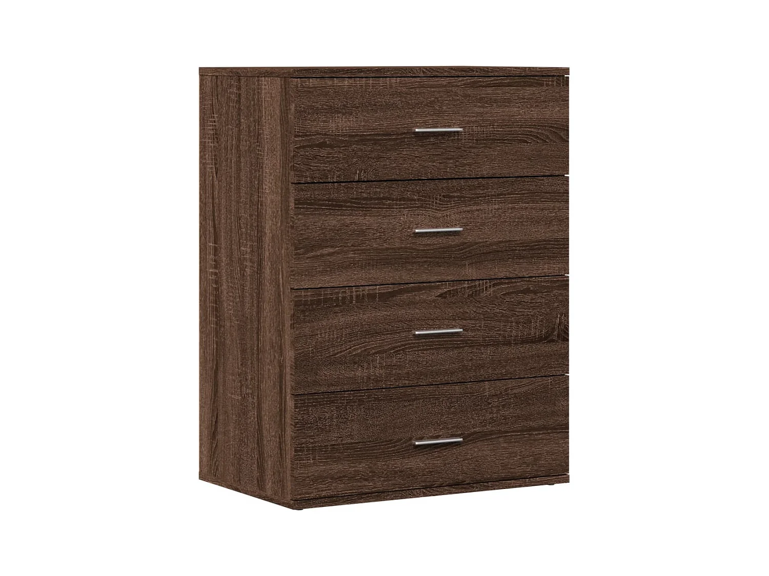 Buffet chêne marron 60x39x80 cm bois d'ingénierie