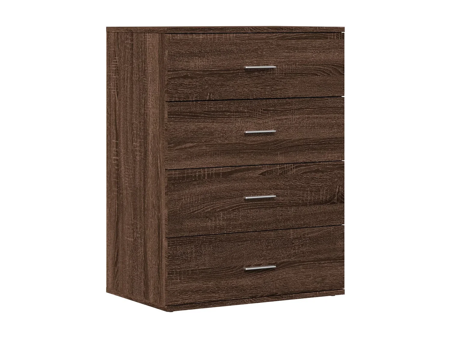 Buffet chêne marron 60x39x80 cm bois d'ingénierie