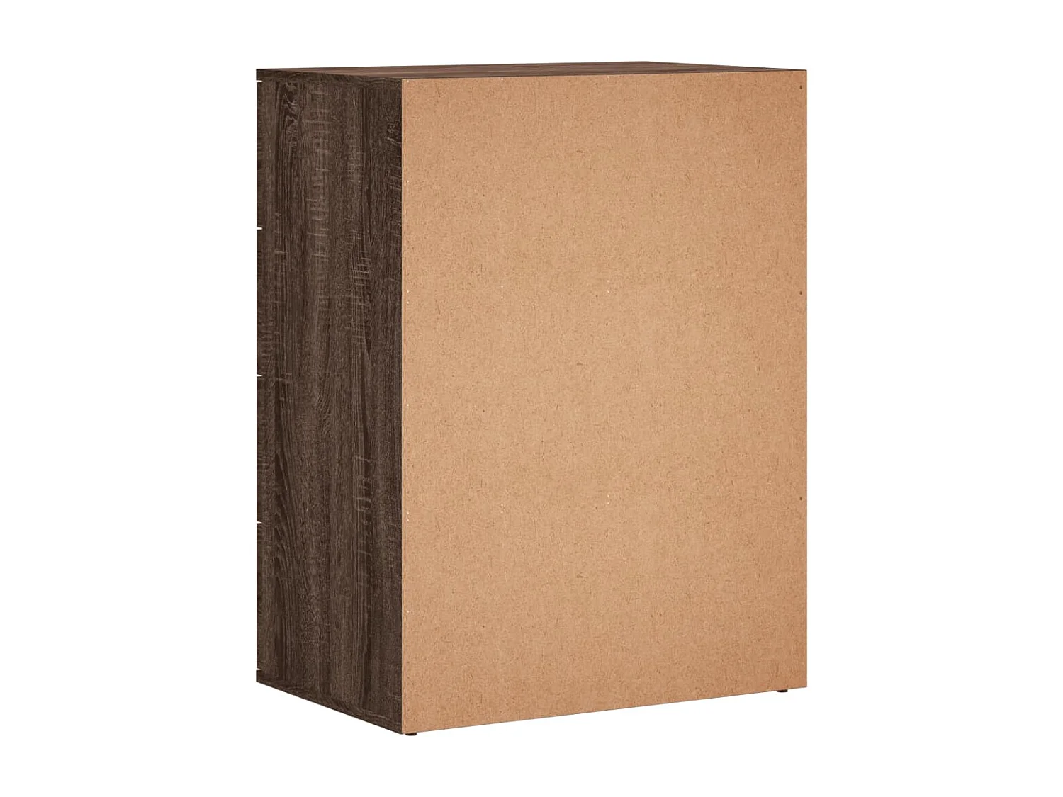 Buffet chêne marron 60x39x80 cm bois d'ingénierie