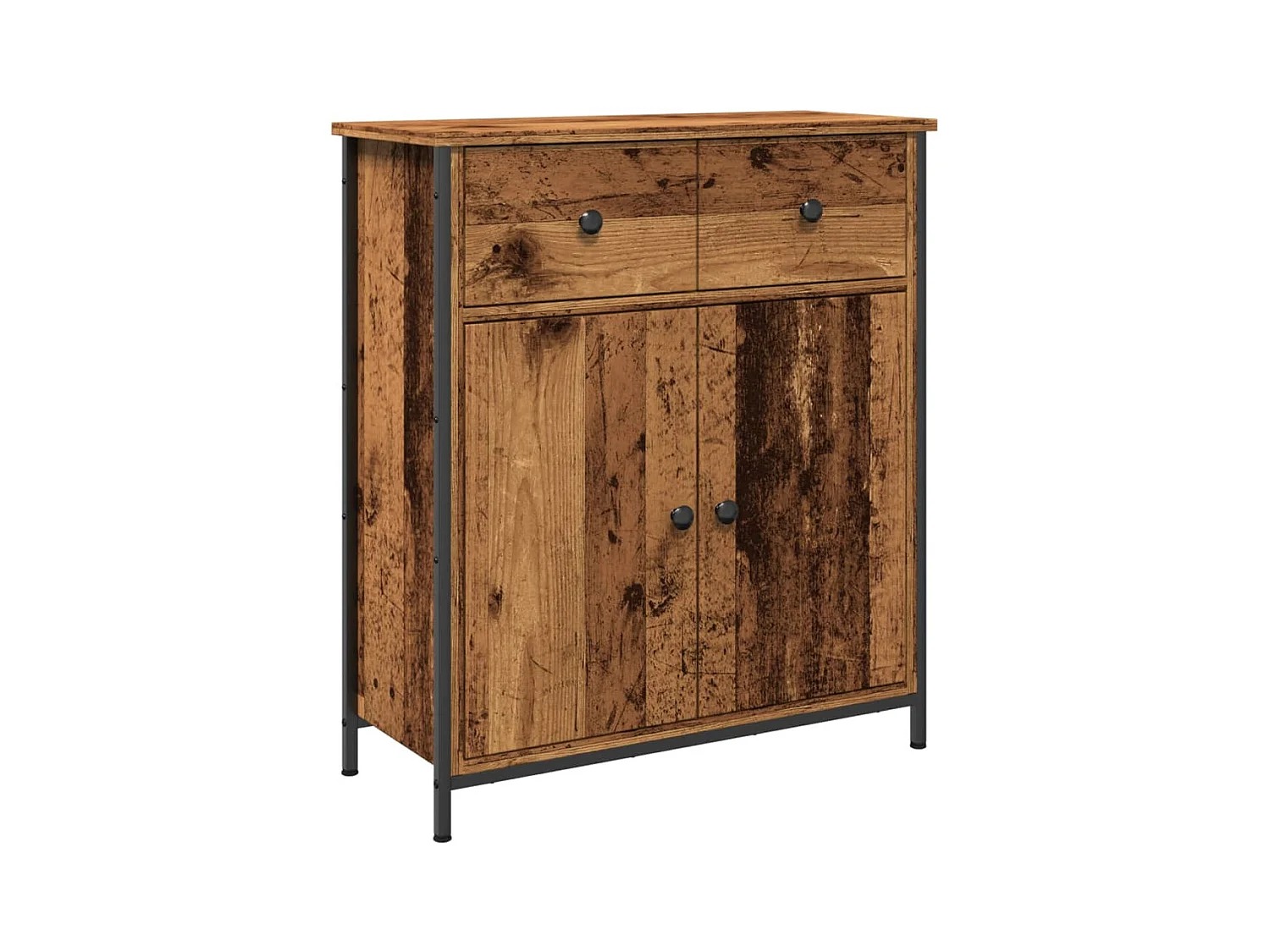 Buffet vieux bois 70x30x80 cm bois d'ingénierie