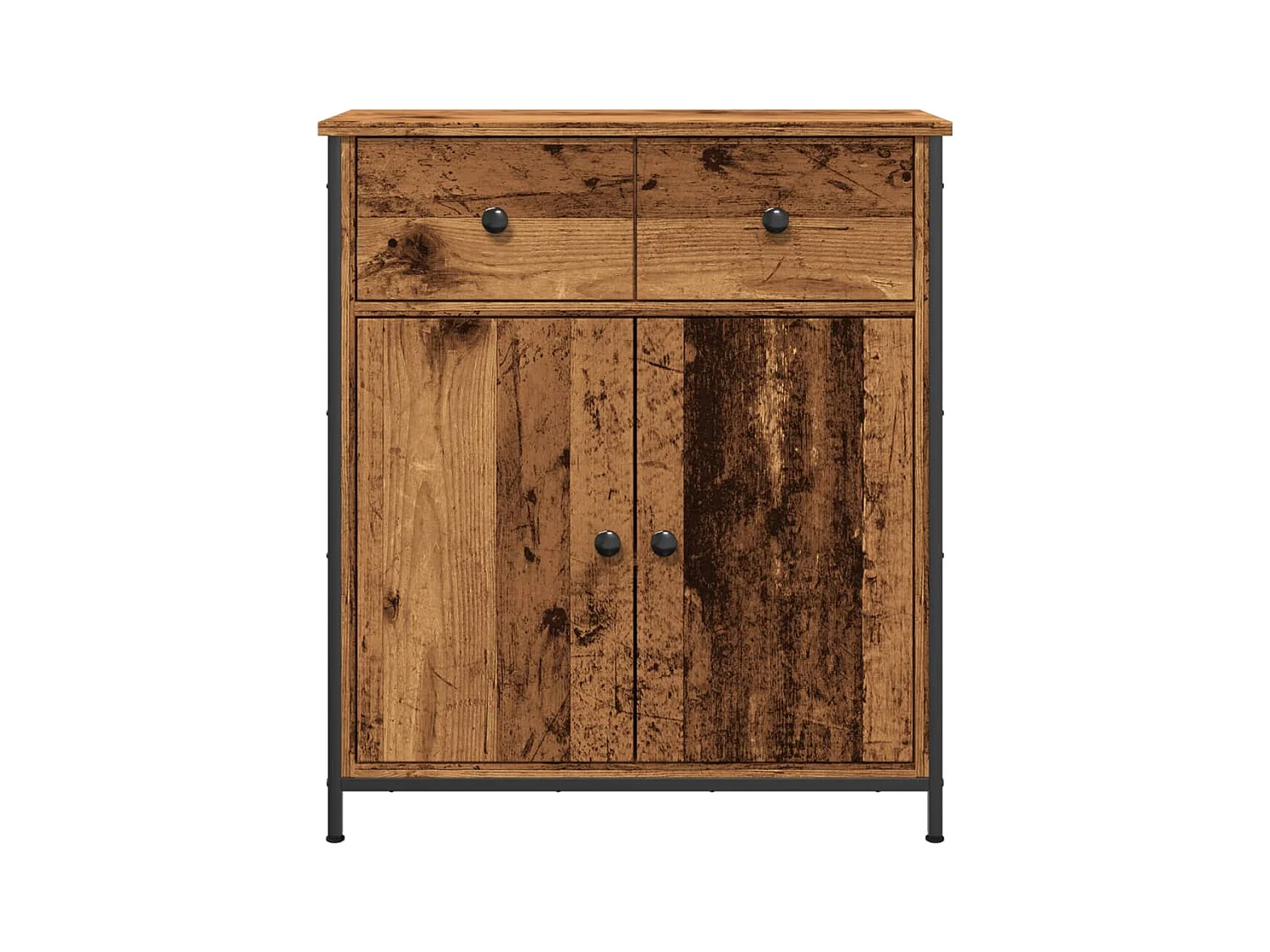 Buffet vieux bois 70x30x80 cm bois d'ingénierie