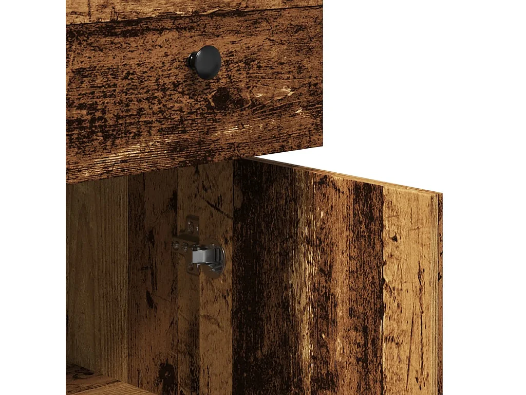 Buffet vieux bois 70x30x80 cm bois d'ingénierie