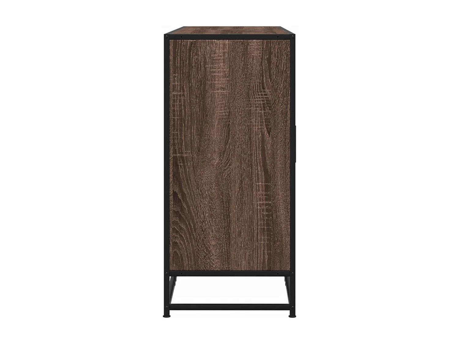 Buffet chêne marron 134x35x76 cm bois d'ingénierie