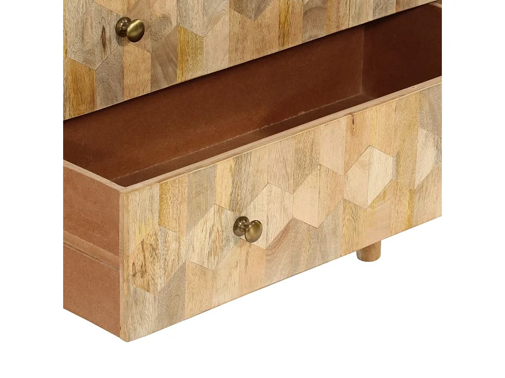 Ladekast 70x35x70 cm massief mangohout