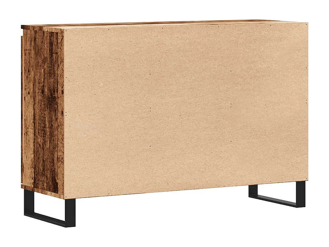 Dressoir 101,5x35x70 cm bewerkt hout oud houtkleurig