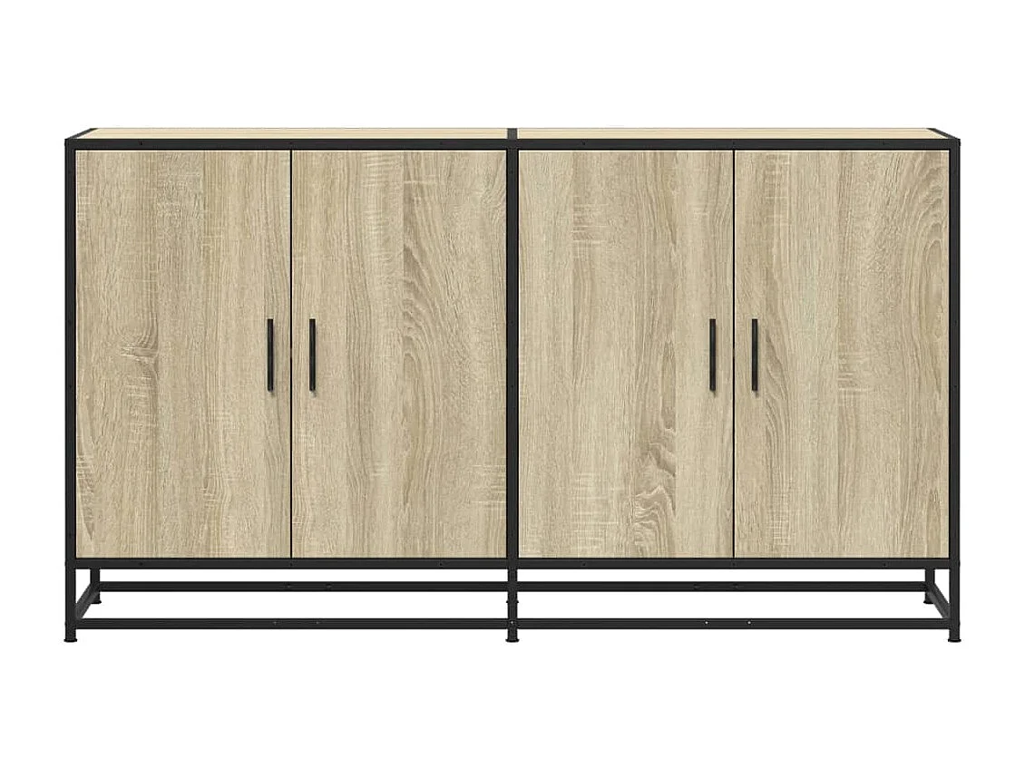 Sideboard Sonoma-Eiche 134x35x76 cm Holzwerkstoff