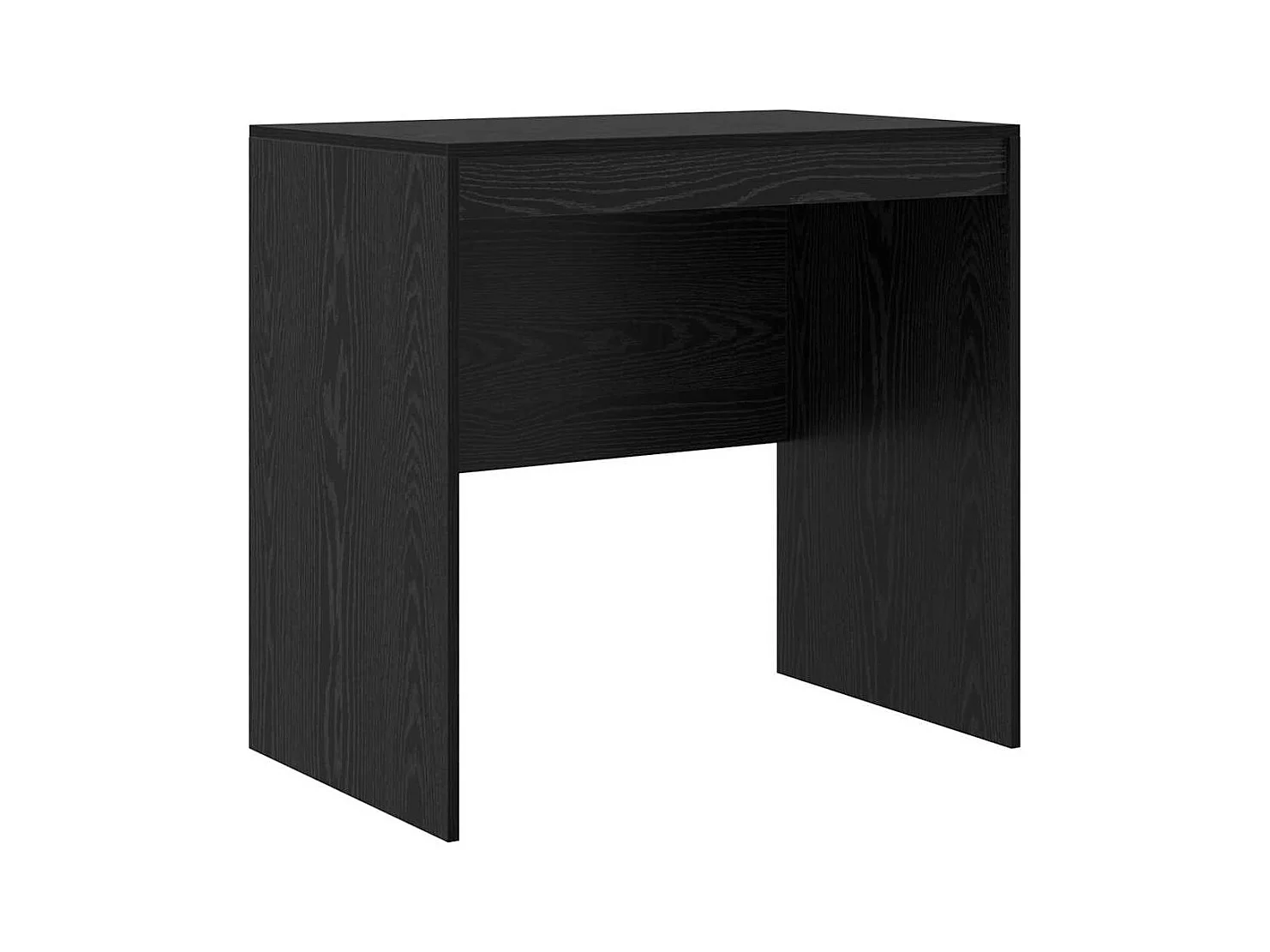 Bureau avec rangement 2 pcs Chêne noir Bois d'ingénierie