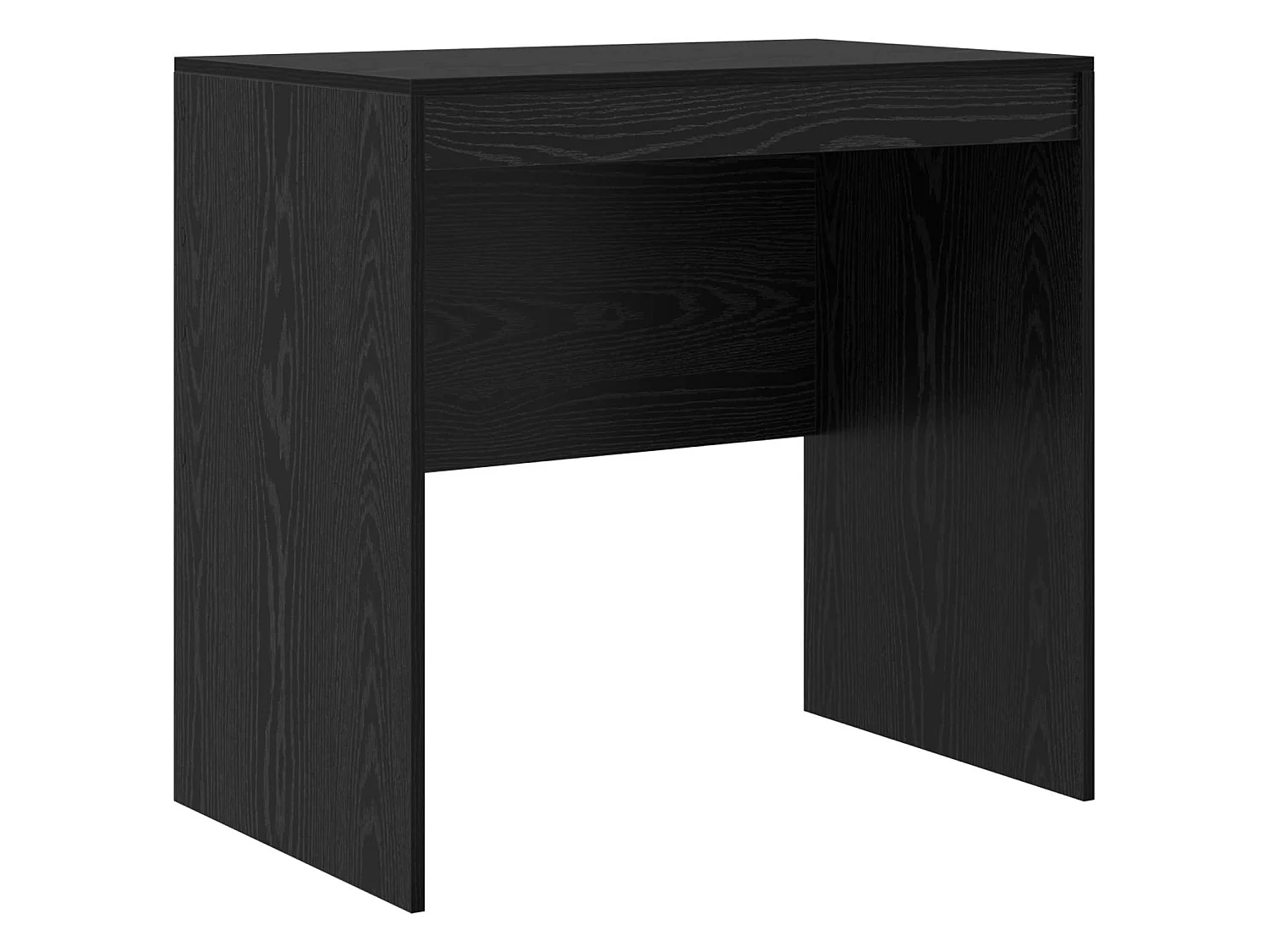 Bureau avec tiroir avec étagère avec stockage 2 pcs Chêne noir