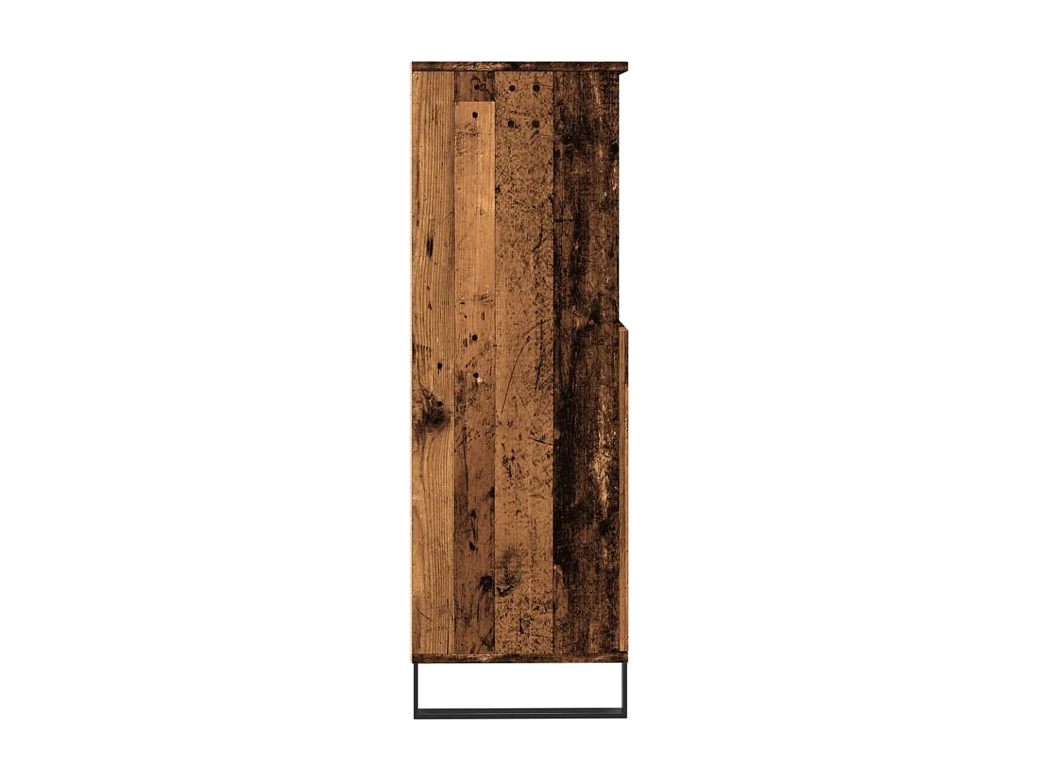 Aparador alto madera de ingeniería envejecida 60x36x110 cm