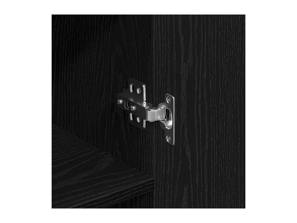 Haut de  Chêne Noir 69.5x34x180 cm Bois d'ingénierie