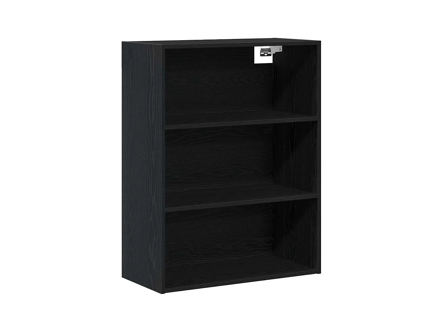 Haut Armoire Montage mural 2 pcs Chêne noir Bois d'ingénierie