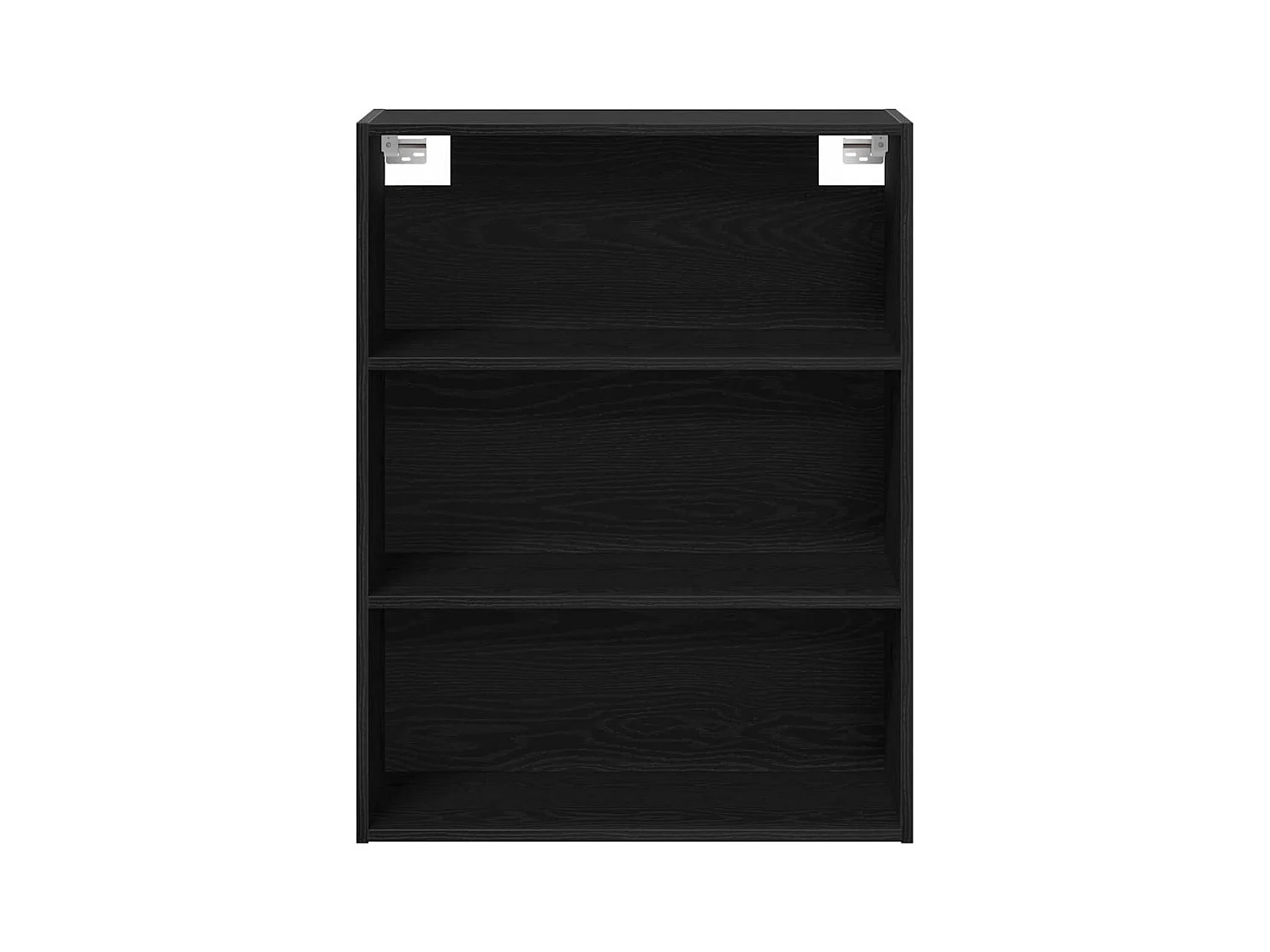 Haut Armoire Montage mural 2 pcs Chêne noir Bois d'ingénierie