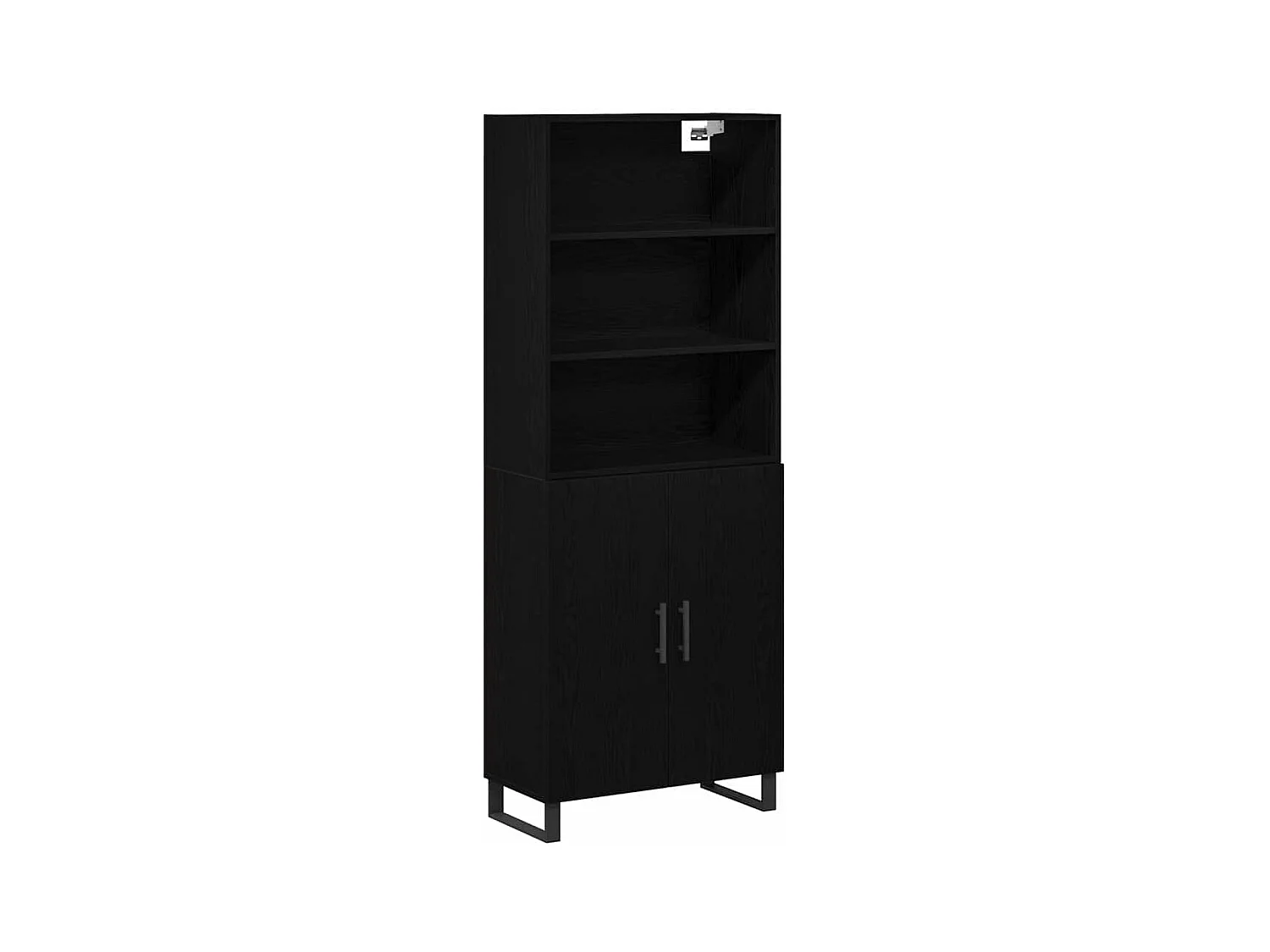 Haut de  Chêne Noir 69.5x34x180 cm Bois d'ingénierie